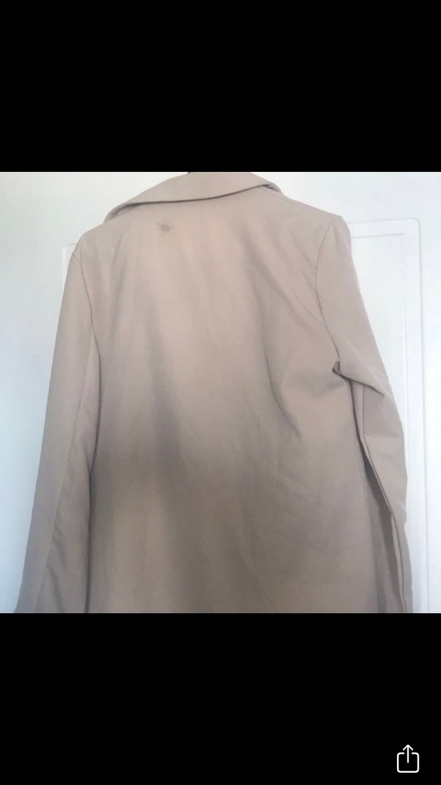 Bej Uzun Kesim Kadın  Takım 
Ceket - Görsel 2