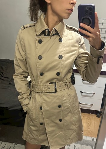 Mango Bej Trench Ceket
