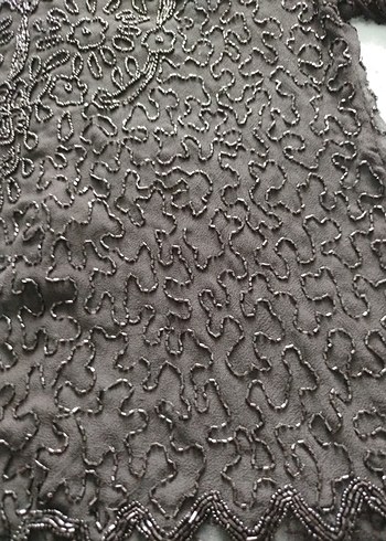 Dantel İşlemeli Siyah Mini Bluz - Görsel 2