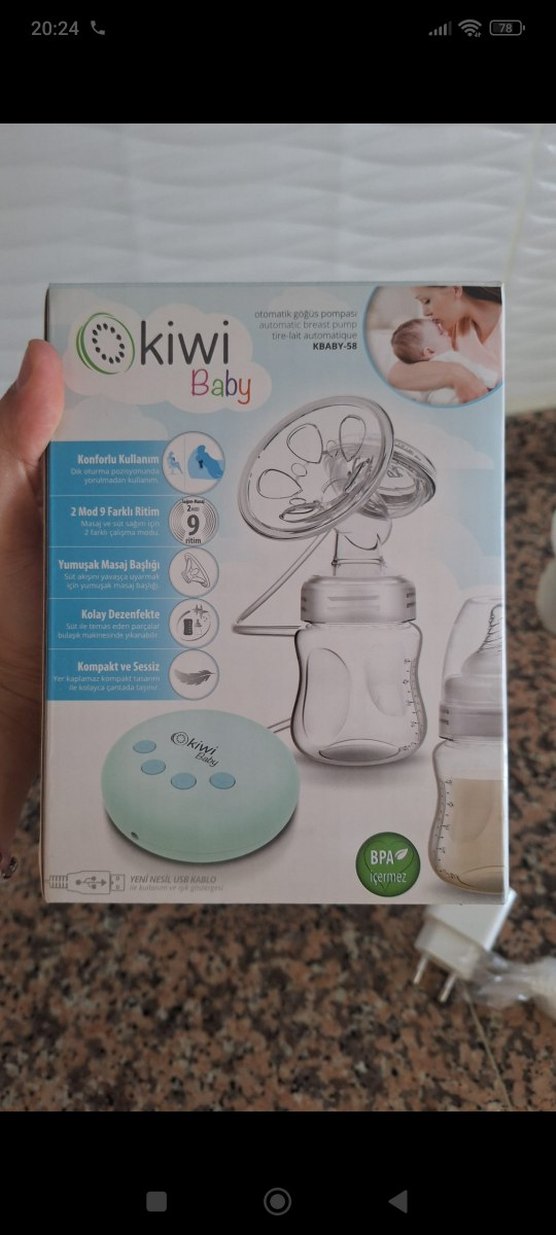 Turkuaz Elektrikli Göğüs Pompası - Görsel 2