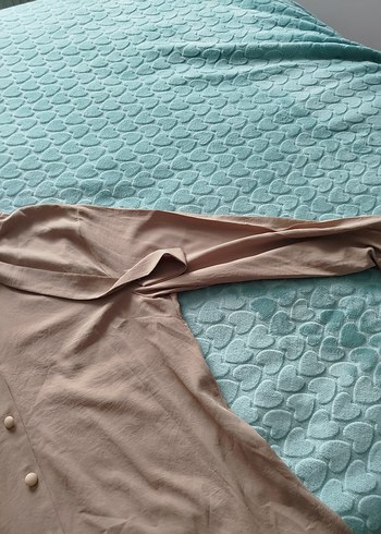 Bej Uzun Kollu kadin tunik - Görsel 3