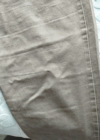 Haki Renkli Keten Rahat Kesim kadin Pantolon - Görsel 3