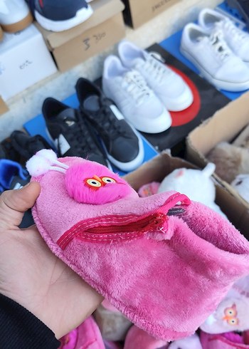 Pembe Kürklü Kız Çocuk Ev Terliği - Görsel 4