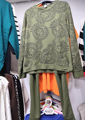 Haki Baskılı Pamuklu Tişörtü takım - Görsel 4