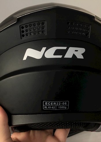 Siyah NCR Motosiklet Kaskı XL - Görsel 8