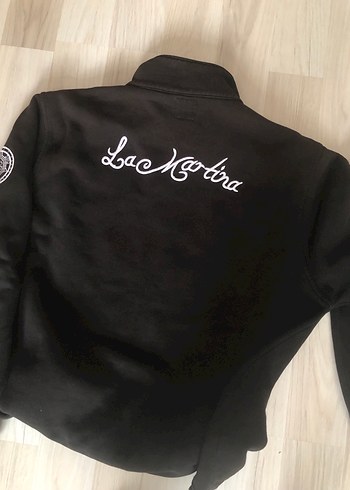 Porsche Polo Team Siyah Fermuarlı Polar - Görsel 3