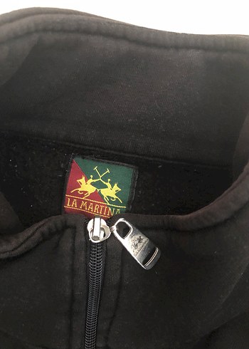 Porsche Polo Team Siyah Fermuarlı Polar - Görsel 5