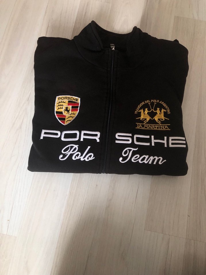 Porsche Polo Team Siyah Fermuarlı Polar - Görsel 2