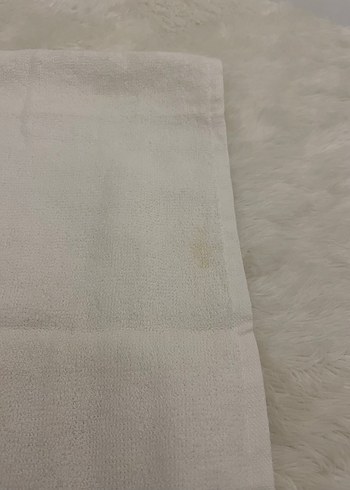 Nakışlı Beyaz Havlu - Görsel 3