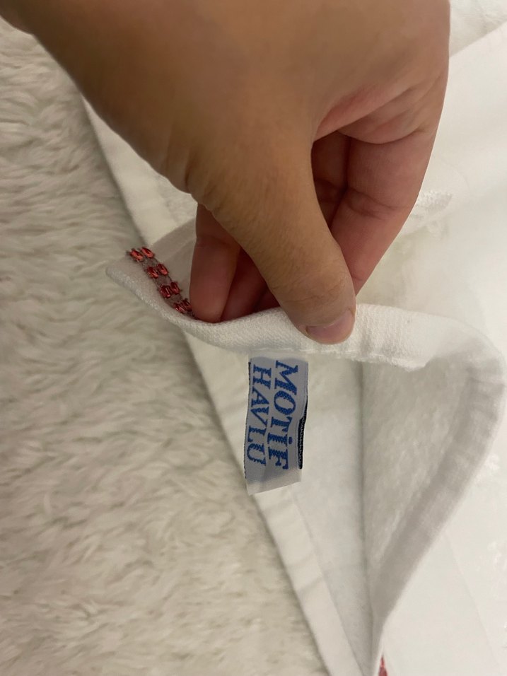 Boncuk İşlemeli Çeyizlik Havlu - Görsel 4