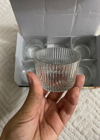 KRD HOME 6'lı Çizgili Kase 5,5 cm Bordo - Görsel 4