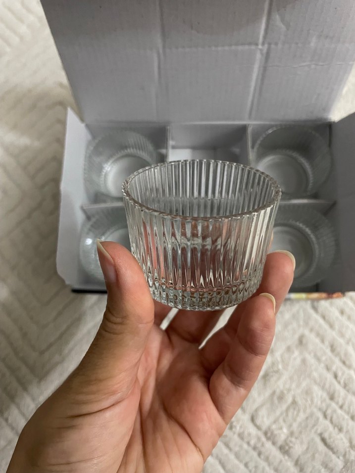 KRD HOME 6'lı Çizgili Kase 5,5 cm Bordo - Görsel 4