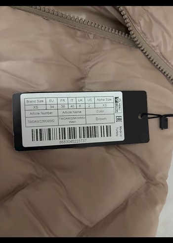 Bej Kadın Midi Kışlık Mont - Görsel 7