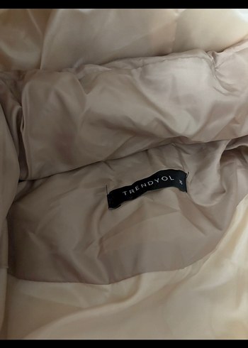 Bej Kadın Midi Kışlık Mont - Görsel 6