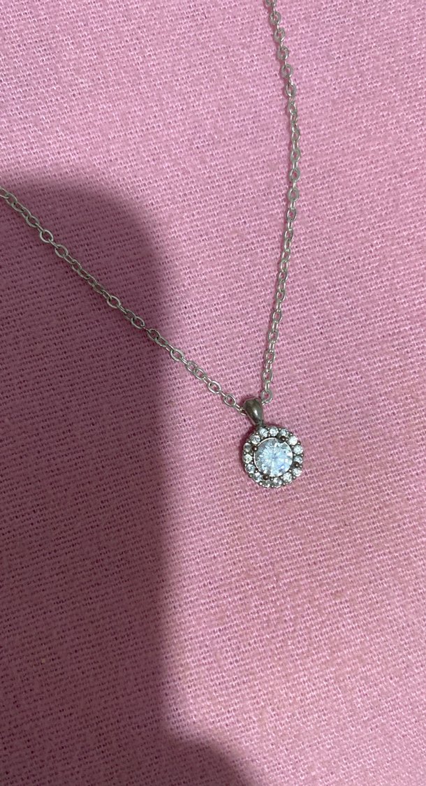 Zincir Detaylı  çelik Midi Kolye - Görsel 2