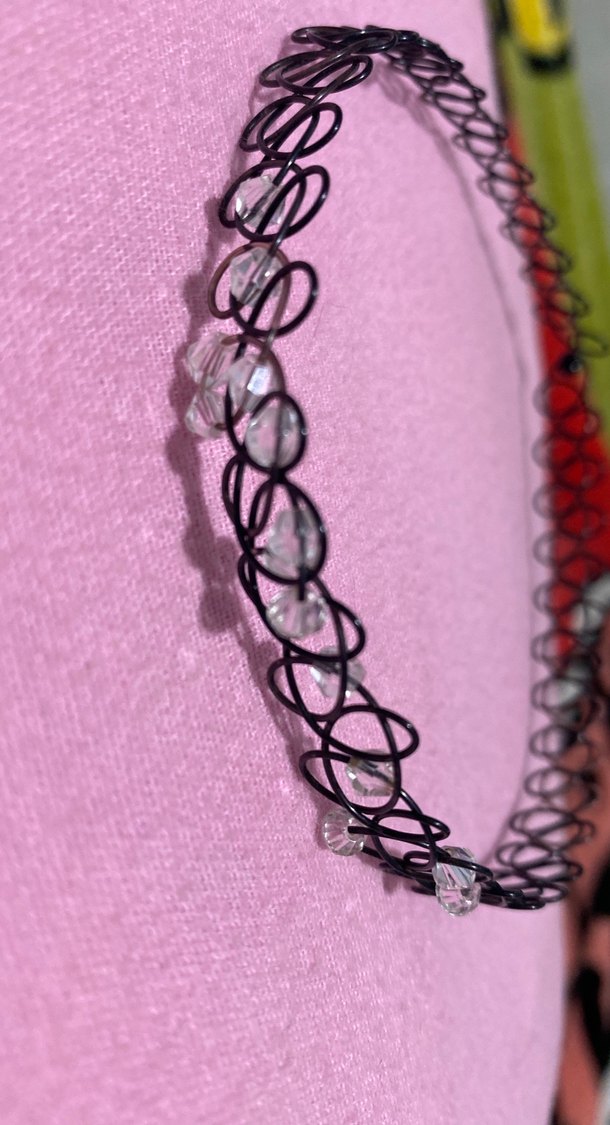 Renkli Yılan Desenli Elastik Midi Kolye - Görsel 2