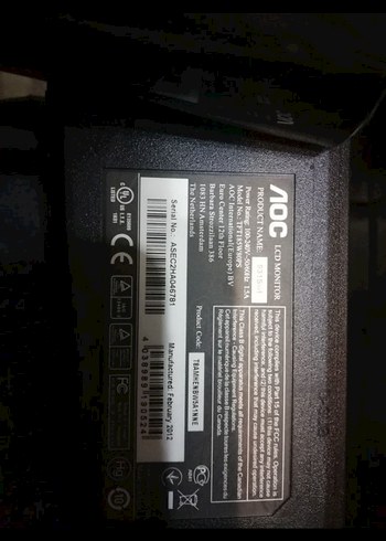 Siyah AOC Bilgisayar Monitörü - Görsel 2