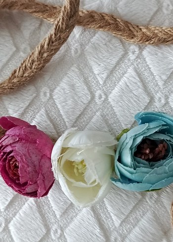 Kadın Beyaz Dantel Uzun Kollu Bohem Elbise - Görsel 3