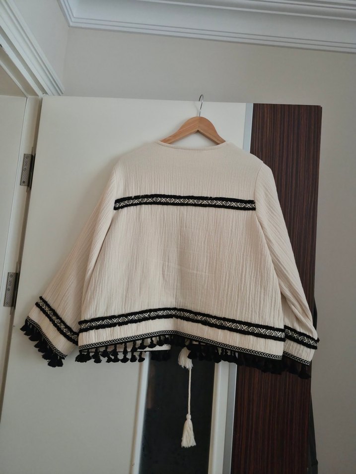 Zara Orjinal Etnik desen Ceket - Görsel 2