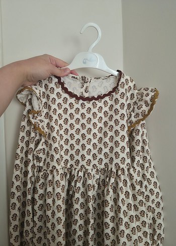 Bej Desenli Kız Çocuk etiketli  Elbise LCw - Görsel 5