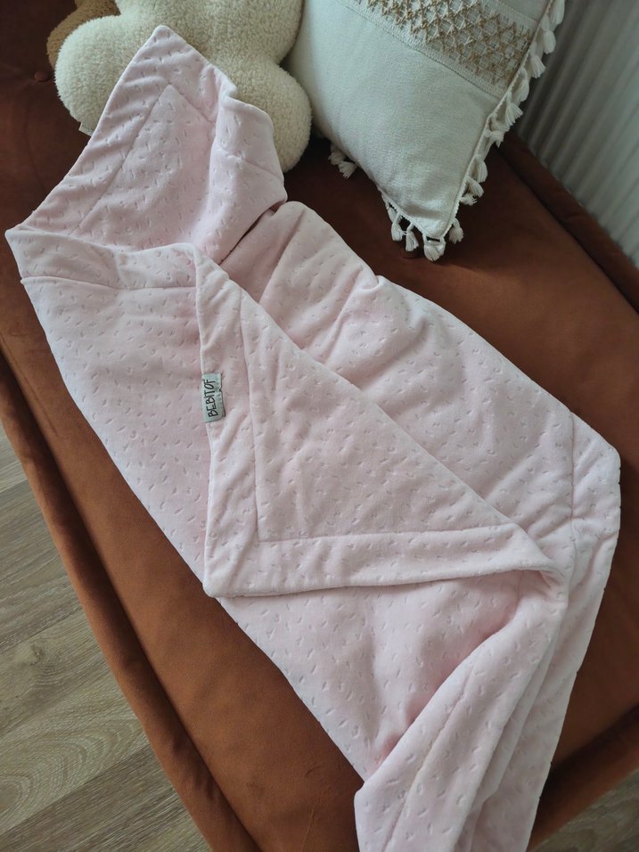 Toz pembe Bebek battaniyesi - Görsel 3
