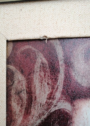 Bordo Tonlarında Çerçeveli Lale Tablosu - Görsel 6