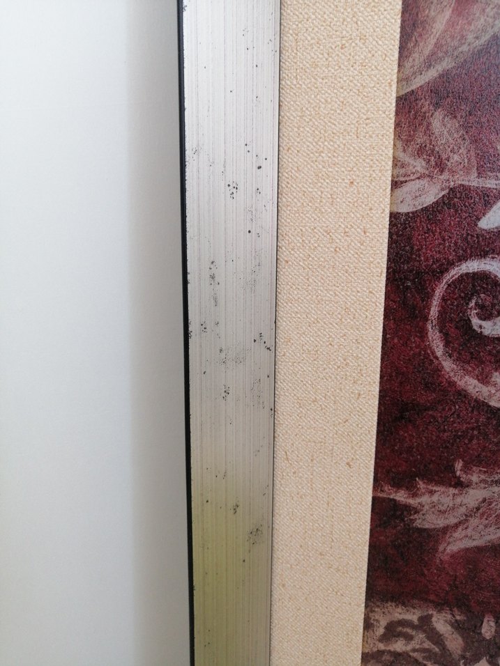 Bordo Tonlarında Çerçeveli Lale Tablosu - Görsel 2