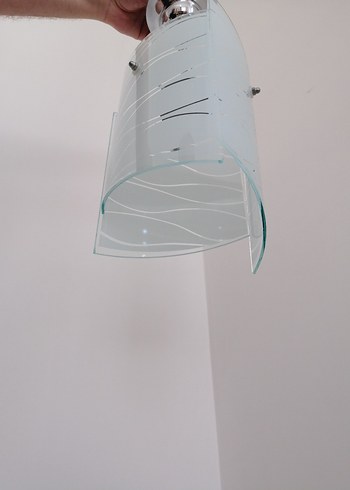 Beyaz Cam Sarkıt Lamba avize - Görsel 3