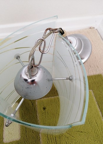 Beyaz Cam Sarkıt Lamba avize - Görsel 4