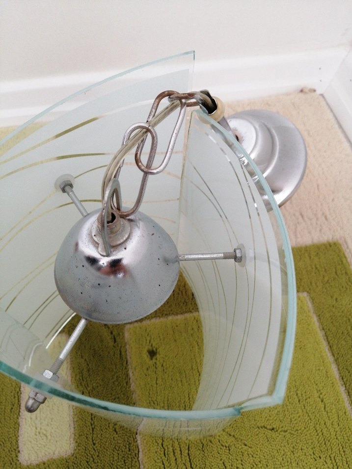 Beyaz Cam Sarkıt Lamba avize - Görsel 4