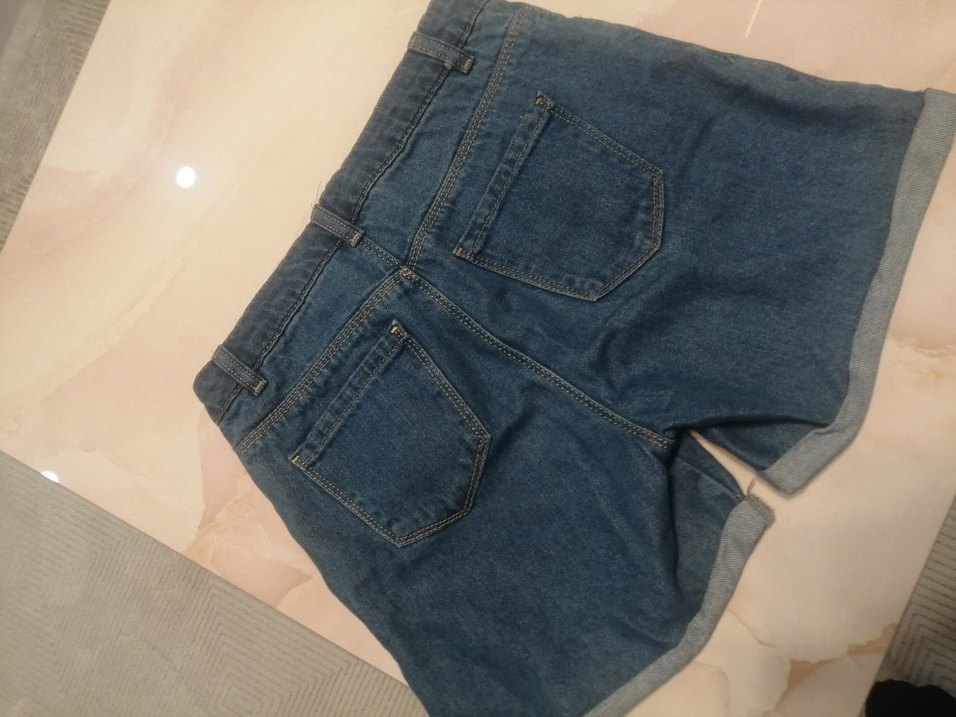 Renkli Baskılı Kız Kot Pantolon - Görsel 4