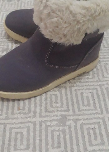 Kız Çocuk mori Süet Kürklü Bot - Görsel 4