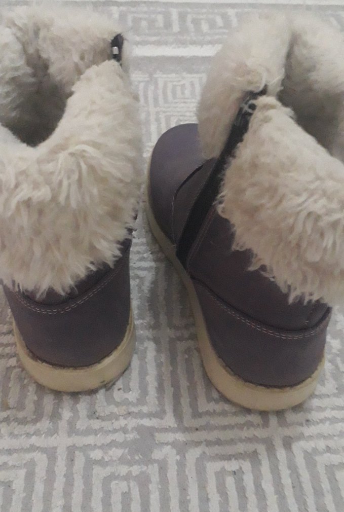 Kız Çocuk mori Süet Kürklü Bot - Görsel 3