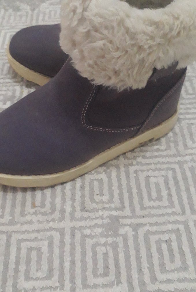 Kız Çocuk mori Süet Kürklü Bot - Görsel 4