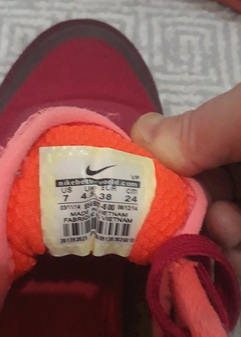 Kırmızı Kadın Spor Ayakkabı Elastik Bağcıklı - Görsel 4