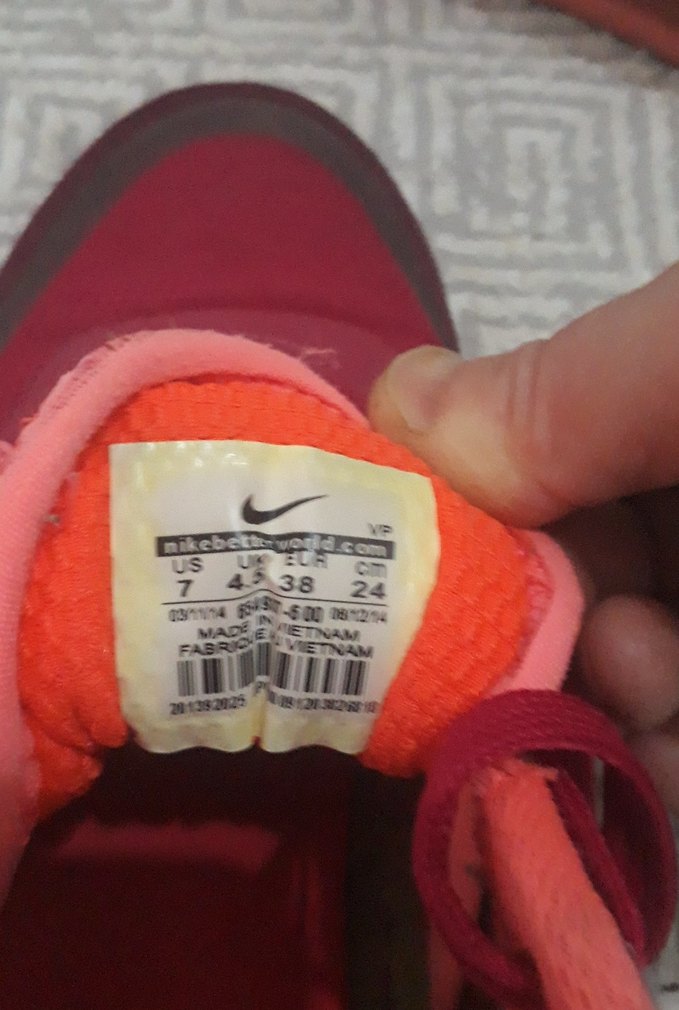 Kırmızı Kadın Spor Ayakkabı Elastik Bağcıklı - Görsel 4