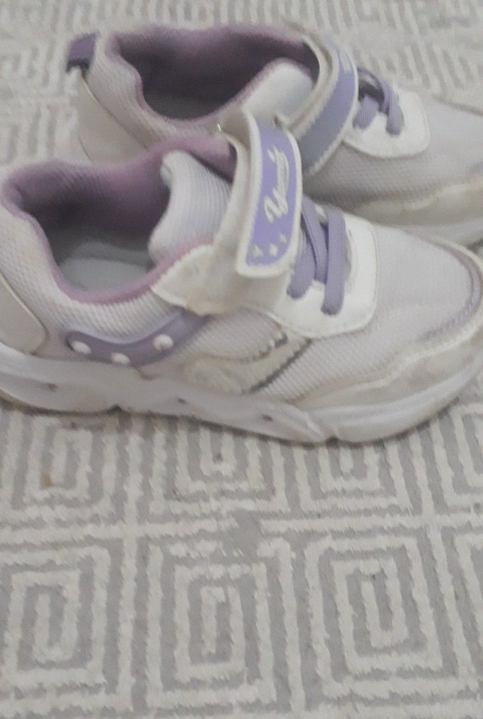 Kız Çocuk Mor cırtlı Spor Ayakkabı - Görsel 2