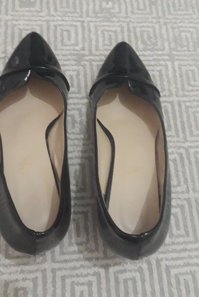 Siyah Parlak Topuklu Kadın Stiletto - Görsel 3