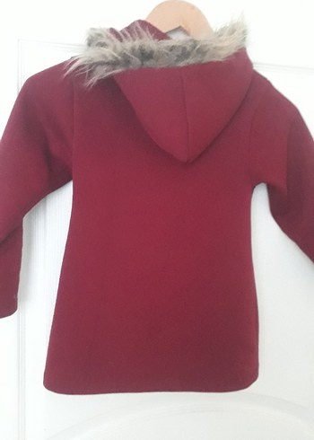 Bordo fermuarlı  Çocuk Mont - Görsel 4