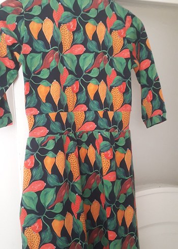 Çok Renkli Bohem Uzun Elbise - Görsel 6