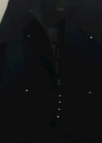 Siyah fermuarlı kaşe kaban - Görsel 5