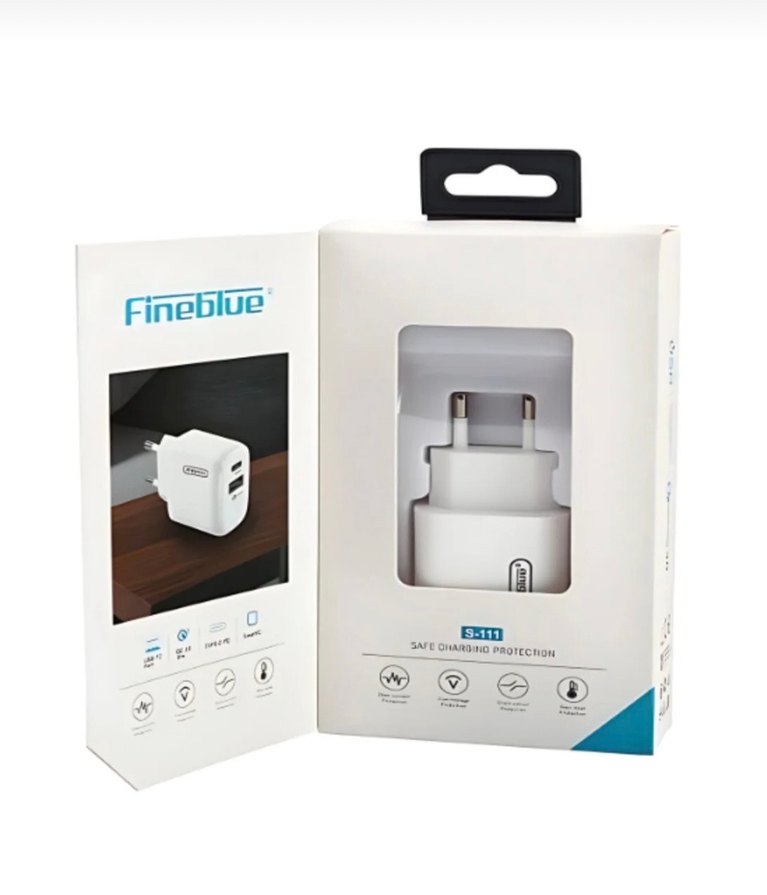 Fineblue Mavi USB Seyahat Şarj Cihazı - Görsel 2