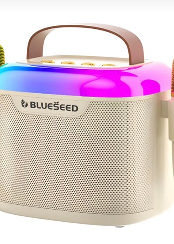 Beyaz BlueSeed Bluetooth Hoparlör ve Mikrofon - Görsel 2