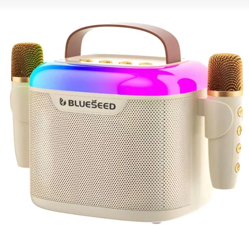 Beyaz BlueSeed Bluetooth Hoparlör ve Mikrofon - Görsel 2