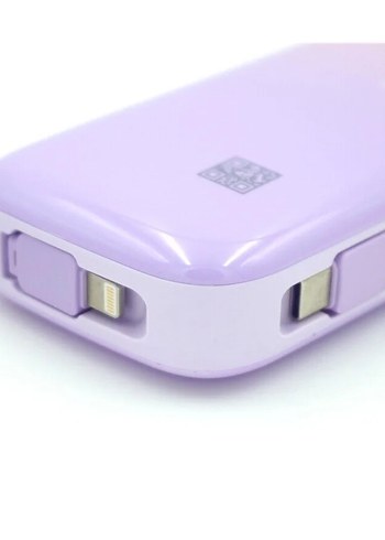 Pastel Mor Taşınabilir Power Bank - Görsel 2