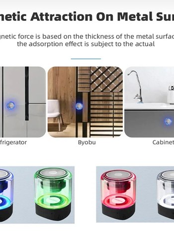 Renkli LED Işıklı Bluetooth Hoparlör MK-22 - Görsel 3