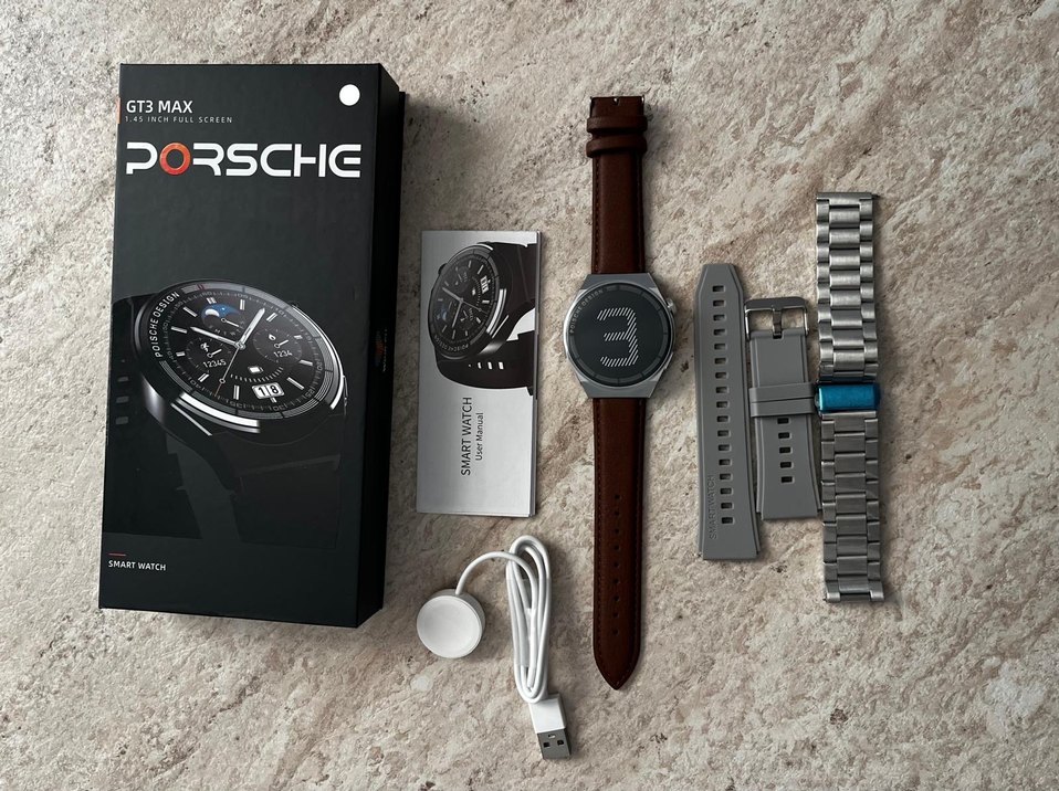 Porsche GT3 Max Siyah Akıllı Saat - Görsel 4