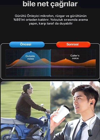 Fineblue Mavi Bluetooth Kulaklık - Görsel 10