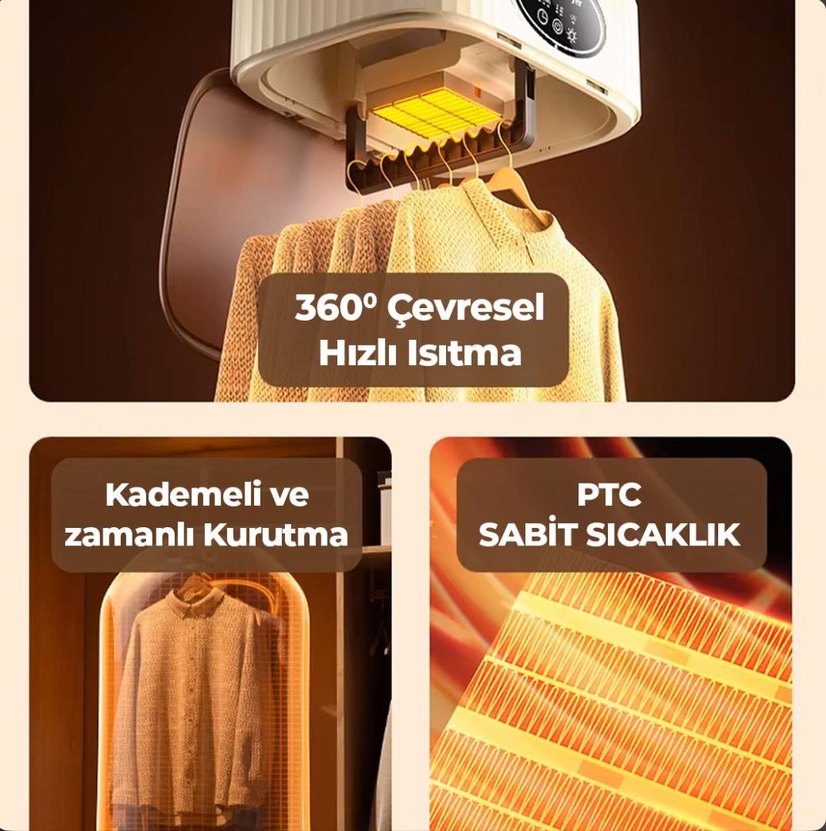 Katlanabilir Portatif Kurutma Makinesi - Görsel 2