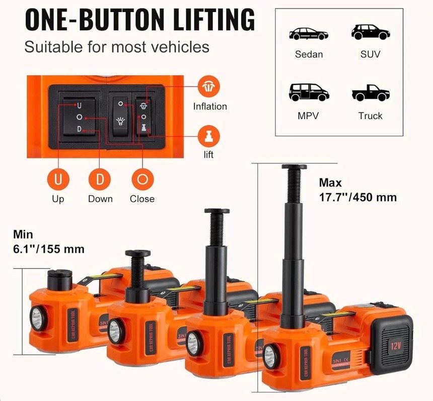 Dahili Lastik Şişirme Pompalı Vakum - Görsel 3